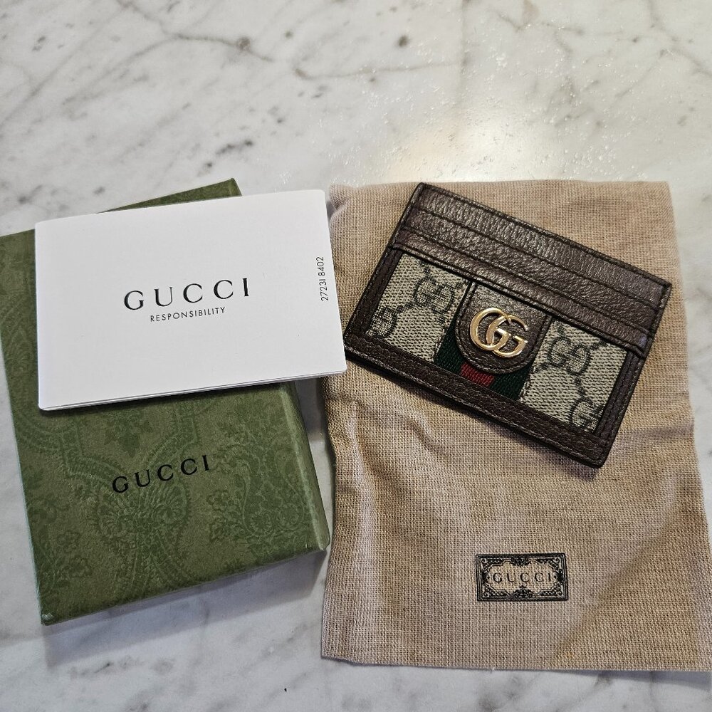 Authentic Gucci Ophidia Card Case